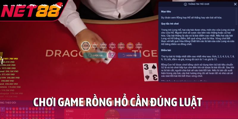 Chơi game rồng hổ cần đúng luật