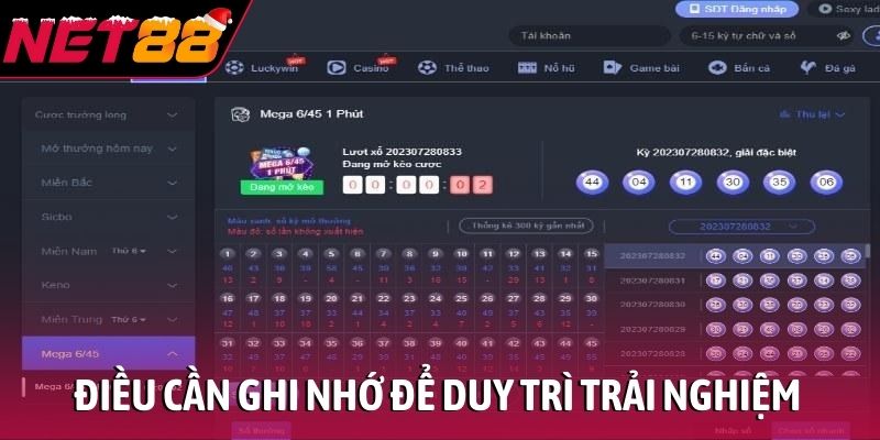 Điều cần ghi nhớ để duy trì trải nghiệm