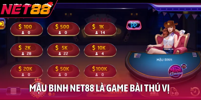 Mậu binh NET88 là game bài thú vị